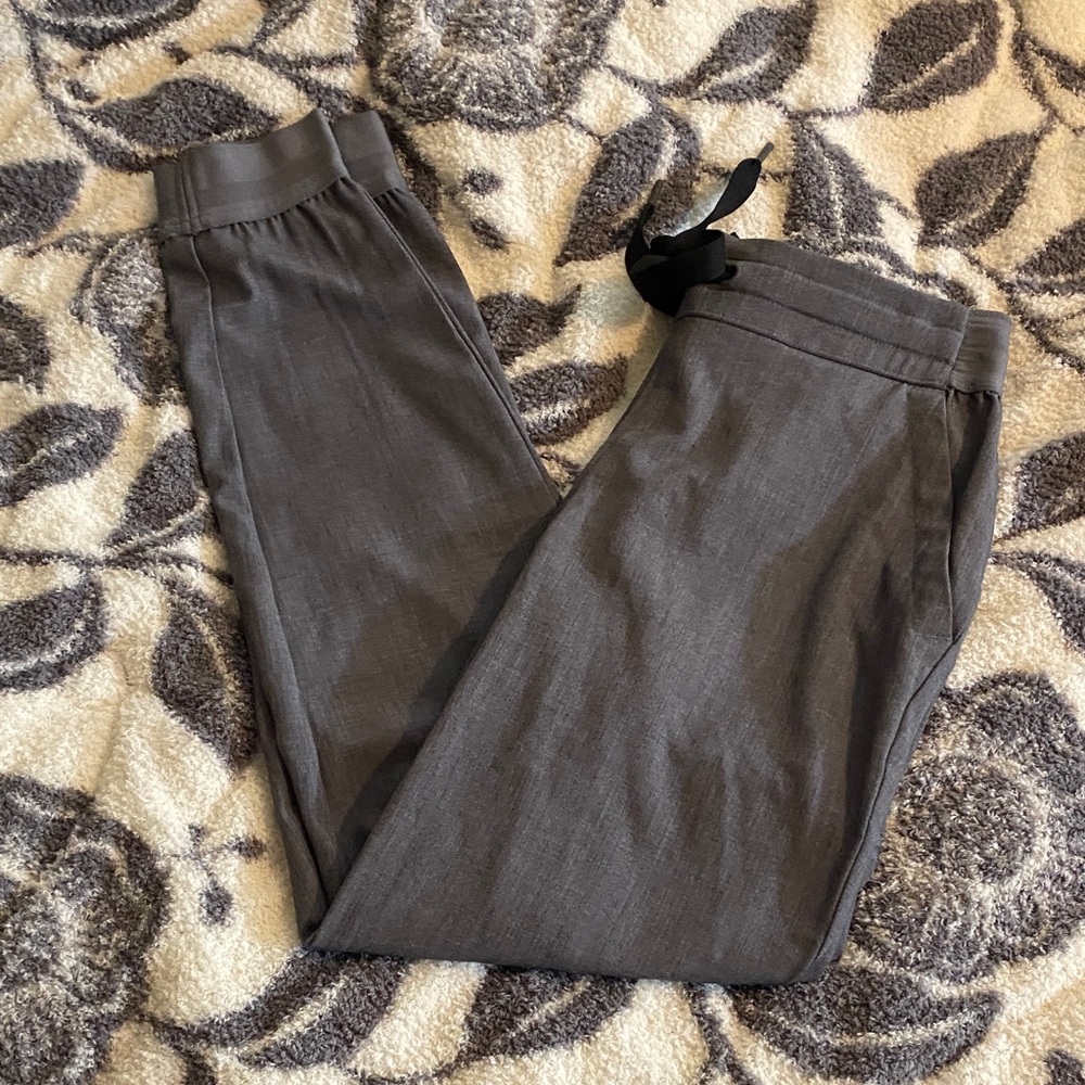Womens Dark Gray scrub Drawstring Pants